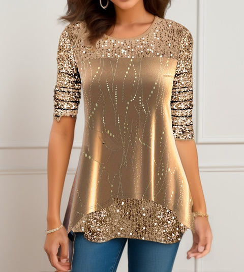 T-shirt col rond imprimé mode M300178 