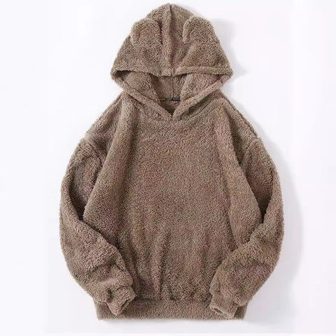 Nouveau pull thermique à capuche avec oreilles de lapin moelleuses m300439 