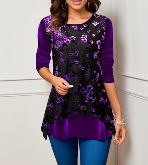 T-shirt col rond imprimé mode M300178 