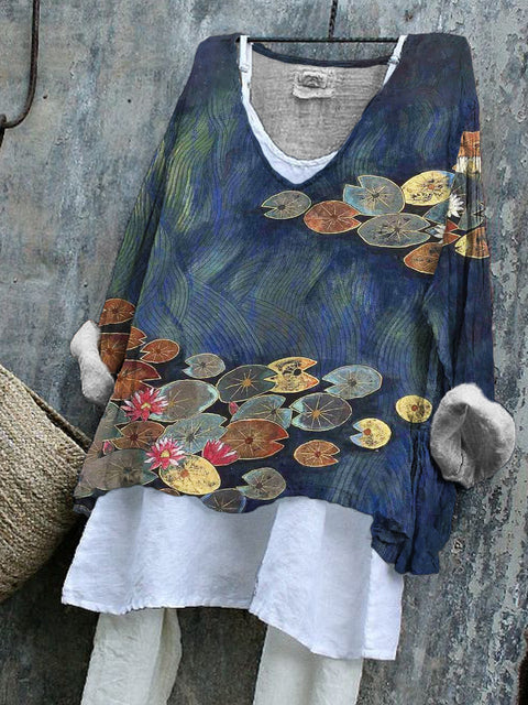 Maillot une pièce à manches longues et col en V, impression numérique 3D m301043