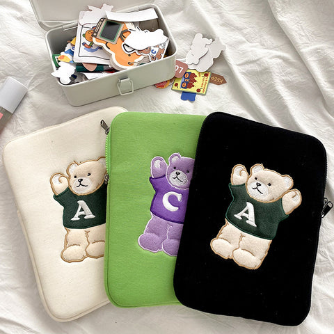 Niedliche Aufbewahrungstasche für iPad, Notebook, 13–15 Zoll, Tablet, AC Bear, Hülle, m3330820