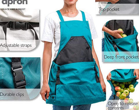 Gartenpflückschürze, Mehrzweck-Rucksackschürze, Gemüsegarten-Futtertasche m1915010363