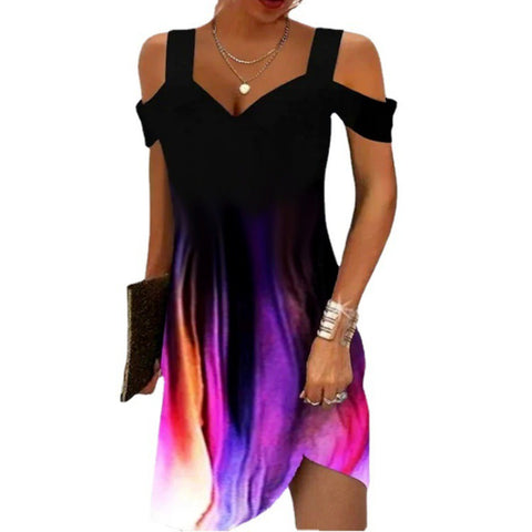Nouvelle robe élégante imprimée M300194 