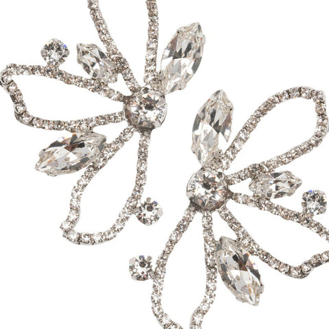 Temperament hohle Blumenohrringe, modische Retro-Strassohrringe m3331101 