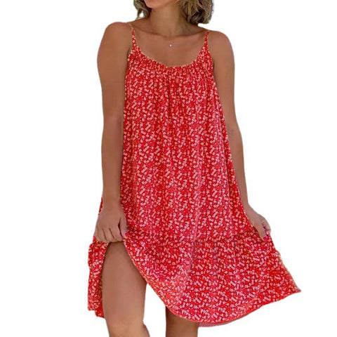 Großes Swing-Blumen-Slip-Kleid in Übergröße M300185 