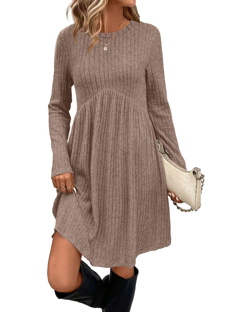 Autumn and winter Bohemian irregular polished knee solid color dress women's umbrella skirt m302112