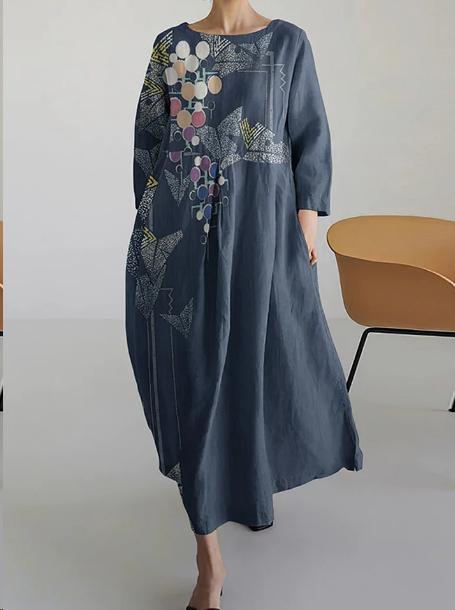 Rundhalsausschnitt süßes Damenkleid neues Kleid m301069 