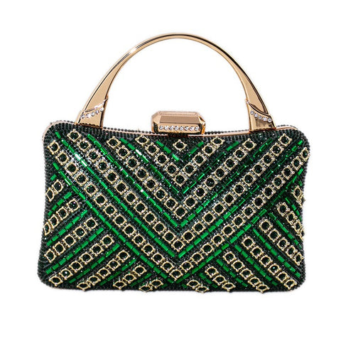 Retro-Bankett-Handtasche mit hohem Diamant-Gefühl für Damen, m3331050