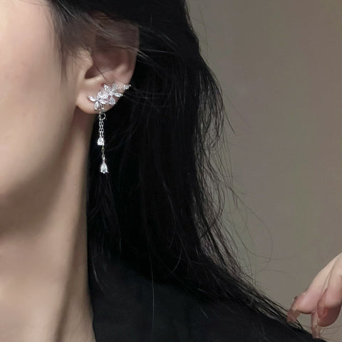 Boucles d'oreilles elfe de rêve magnifiques, boucles d'oreilles à pompons féeriques m3331110