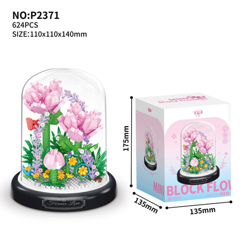 Nouveau assemblage bloc de construction Bouquet Micro Grain Rose tournesol ornement M3330979 