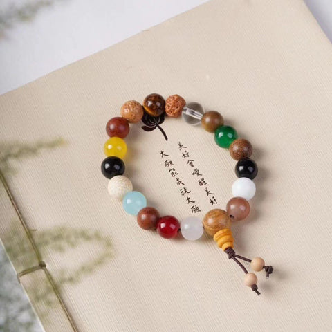 Achtzehn-Samen-Armband Duobao Bodhi roter Stein Vorsehung Achtzehn-Sohn-Buddha-Perlen m3331279 