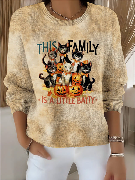 3D digital printing women's fashion round neck casual long-sleeved top m302157