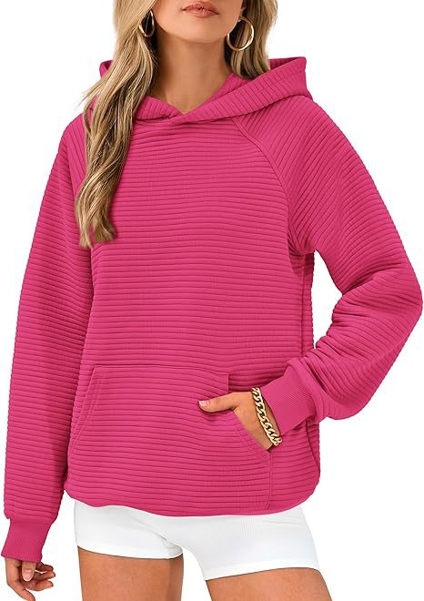 Women's Fashion Striped Hooded Loose Long Sleeve Sweater Women's m302027