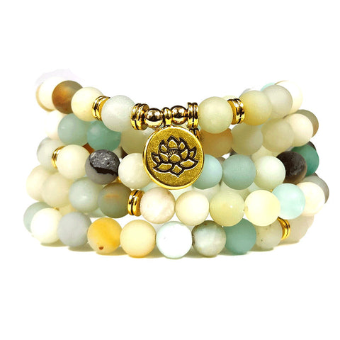 8 mm neues Amazon-Armband, 108 Buddha-Perlen, Lotus-Armband mit mehreren Kreisen, Lebensbaum-Anhänger, Pulloverkette, M3331309