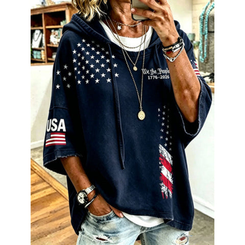 World cup print hooded sweater m302999