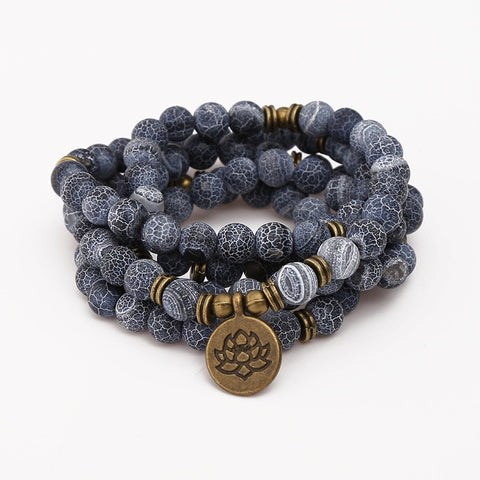 8 mm neues Amazon-Armband, 108 Buddha-Perlen, Lotus-Armband mit mehreren Kreisen, Lebensbaum-Anhänger, Pulloverkette, M3331309