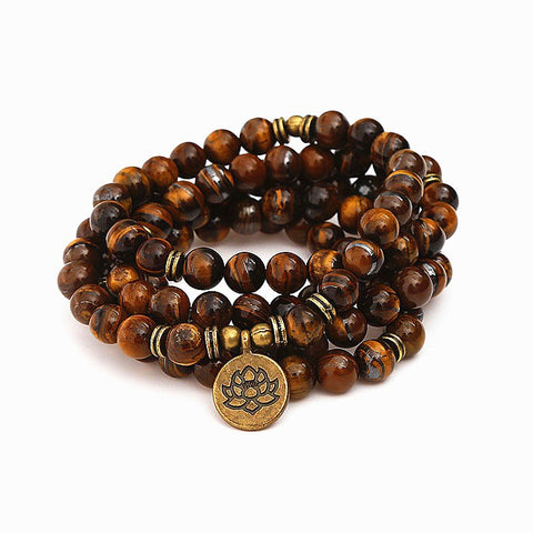 8 mm neues Amazon-Armband, 108 Buddha-Perlen, Lotus-Armband mit mehreren Kreisen, Lebensbaum-Anhänger, Pulloverkette, M3331309