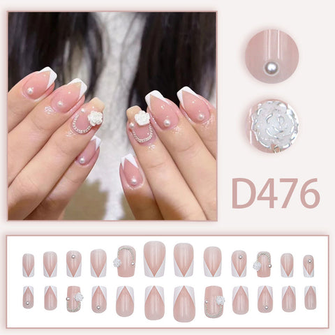 Elegante und frische Temperament Wind Maniküre Eis transparent Strass abnehmbare tragbare Nagel m5010688