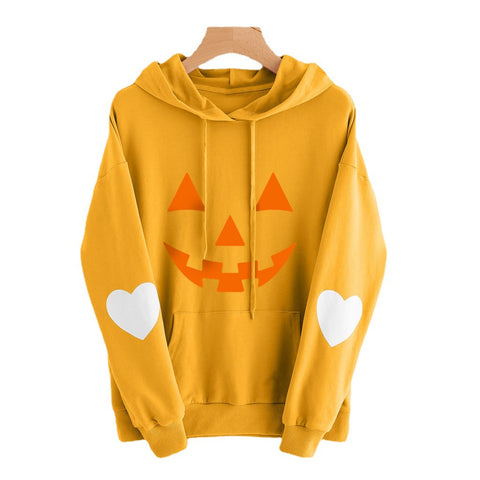 Loses, bedrucktes Sweatshirt mit Kapuze für Damen M300224 