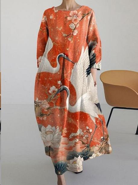 Rundhalsausschnitt süßes Damenkleid neues Kleid m301069 