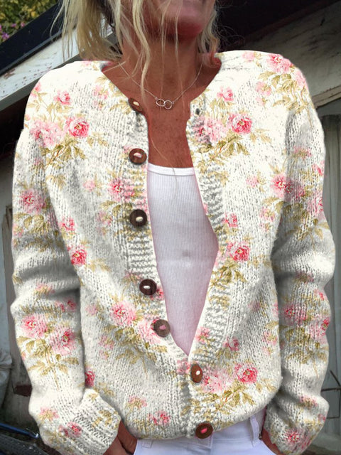 New cardigan knitted jacket women's clothing early spring and autumn source work m301722