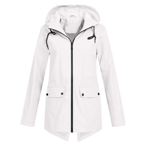 Veste coupe-vent légère à capuche et fermeture éclair pour l'extérieur, coupe-vent fine, m300472 