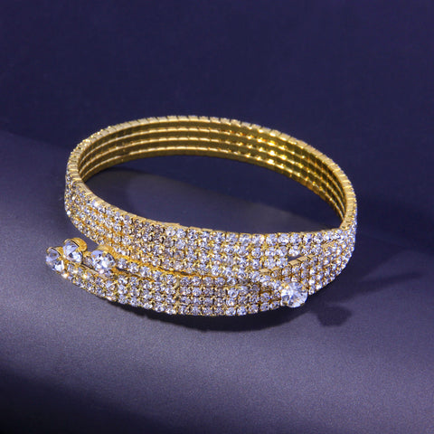Bracelet multicouche strass m3331118