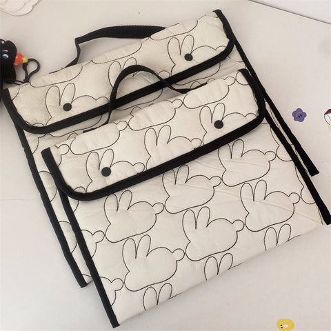 Sacoche pour ordinateur portable 11/13" avec motif lapin brodé, organiseur pour iPad M3330822