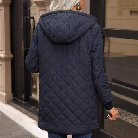 New hooded cotton-padded clothes women's velvet lamb wool cotton clothes thin cotton jackets trendy m301986