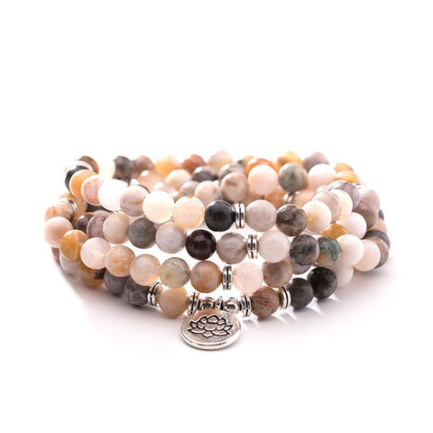 8 mm neues Amazon-Armband, 108 Buddha-Perlen, Lotus-Armband mit mehreren Kreisen, Lebensbaum-Anhänger, Pulloverkette, M3331309