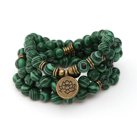 8 mm neues Amazon-Armband, 108 Buddha-Perlen, Lotus-Armband mit mehreren Kreisen, Lebensbaum-Anhänger, Pulloverkette, M3331309