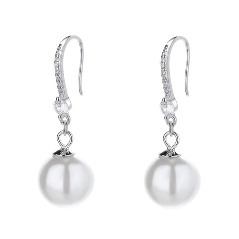 Boucles d'oreilles en argent pur et perles Zhen M3331125