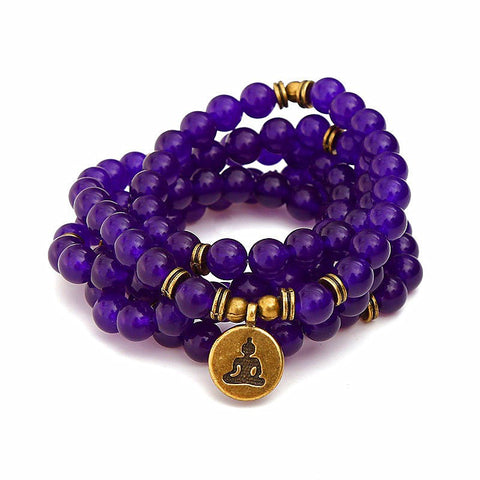 8 mm neues Amazon-Armband, 108 Buddha-Perlen, Lotus-Armband mit mehreren Kreisen, Lebensbaum-Anhänger, Pulloverkette, M3331309