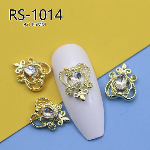 Vintage Barock gericht stil nail art schmuck hohl nagel aufkleber ins wind zirkon modell m3331220