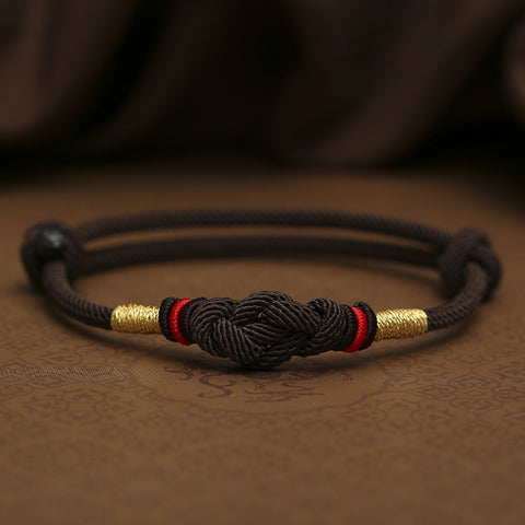 Handgewebtes Armband aus rotem Seil, Paargeschenke für Männer und Frauen, glückverheißendes Jahr der Schlange, Diamantknoten, Handseil aus Jadeperlen m3331253.