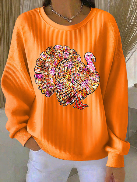 Loose outer wear lazy wind snowflake Christmas tree mix and match casual commuter sweater m302516-3