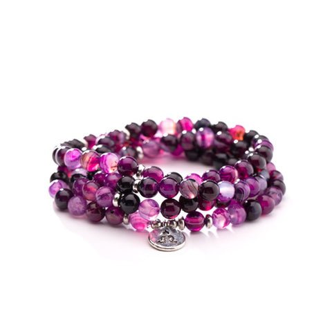 8 mm neues Amazon-Armband, 108 Buddha-Perlen, Lotus-Armband mit mehreren Kreisen, Lebensbaum-Anhänger, Pulloverkette, M3331309
