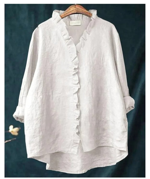 Damen T-Shirt mit Rundhalsausschnitt und lockerem Druck in Übergröße, m301365 