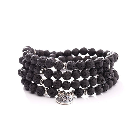 8 mm neues Amazon-Armband, 108 Buddha-Perlen, Lotus-Armband mit mehreren Kreisen, Lebensbaum-Anhänger, Pulloverkette, M3331309