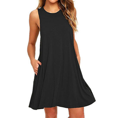 Ärmelloses Westenkleid mit Taschen m300967 
