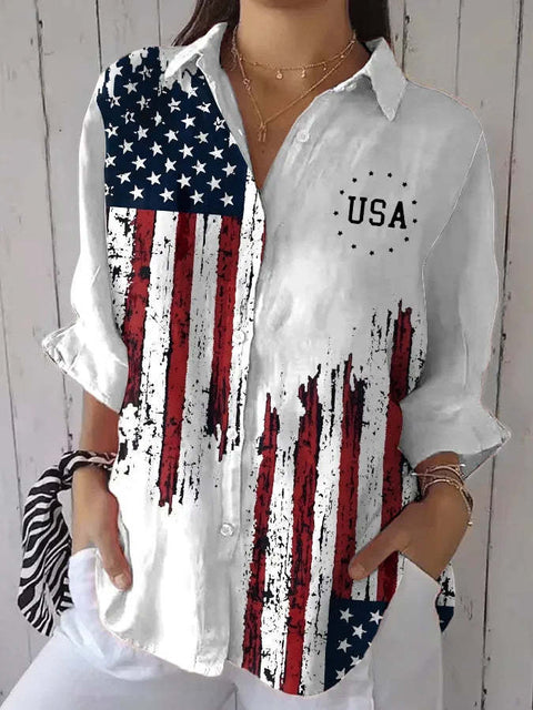 Spring and Autumn Printed Shirt m301705