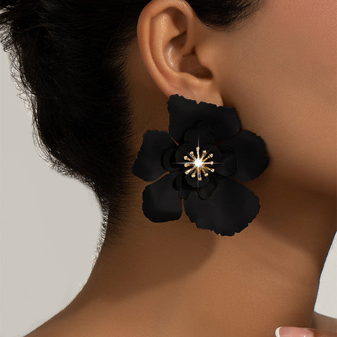 Boucles d'oreilles pétales personnalisées tempérament Bamine m3331191