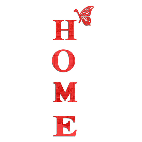 HOME Familie Slogan Acryl 3D Stereo Spiegel Wandaufkleber m3330892