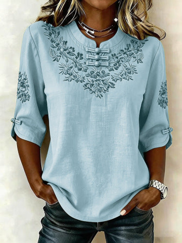 Women's floral print top m302985
