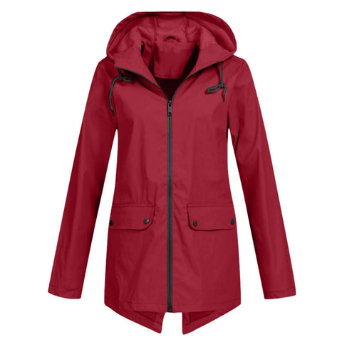Veste coupe-vent légère à capuche et fermeture éclair pour l'extérieur, coupe-vent fine, m300472 
