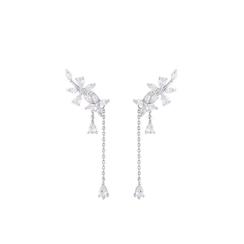 Boucles d'oreilles elfe de rêve magnifiques, boucles d'oreilles à pompons féeriques m3331110