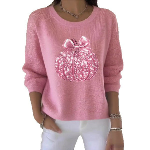 3D digital printing women's fashion round neck casual long-sleeved top m302157