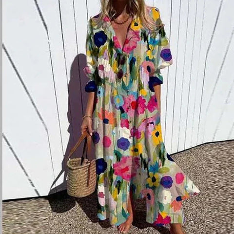Nouvelle robe de ville plissée rétractable grande taille pour femme m301343 