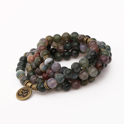 8 mm neues Amazon-Armband, 108 Buddha-Perlen, Lotus-Armband mit mehreren Kreisen, Lebensbaum-Anhänger, Pulloverkette, M3331309