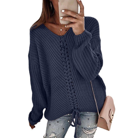 Herbst und winter pullover damenmode lose spleißen m300635 
